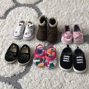 Baby / Toddler Girl Shoes - 6 pairs! Size 3